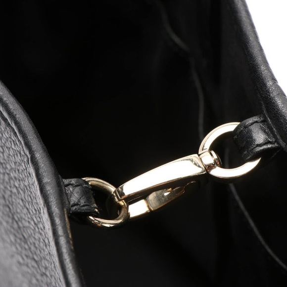 BVLGARI Black Leather Sotirio Logo Tote - Picture 3 of 10